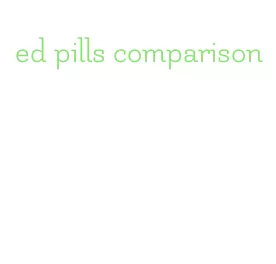 ed pills comparison