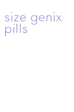 size genix pills