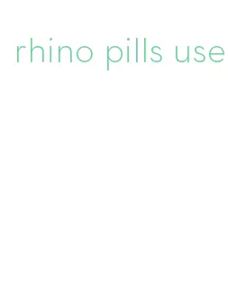 rhino pills use