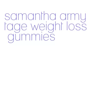 samantha armytage weight loss gummies