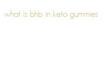 what is bhb in keto gummies