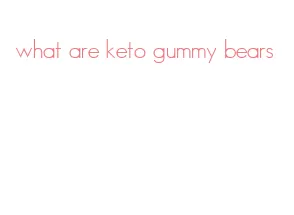 what are keto gummy bears