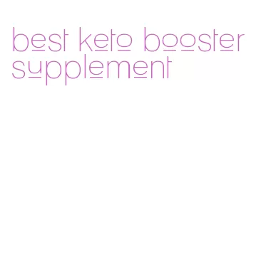 best keto booster supplement