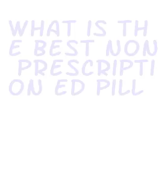 what is the best non prescription ed pill