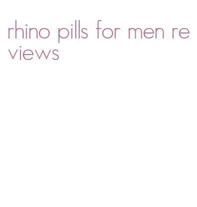 rhino pills for men reviews