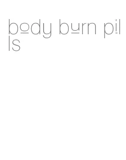 body burn pills