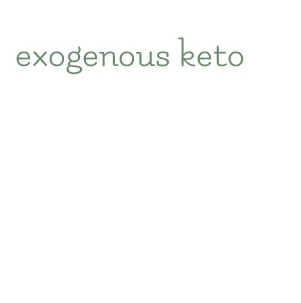 exogenous keto