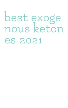 best exogenous ketones 2021