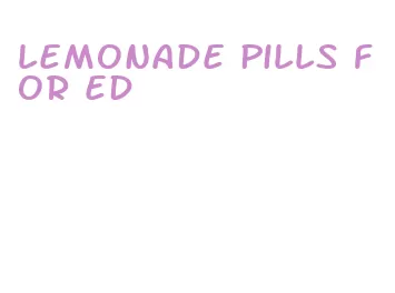 lemonade pills for ed