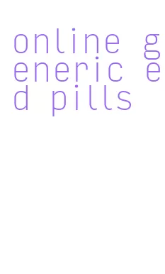 online generic ed pills