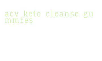 acv keto cleanse gummies