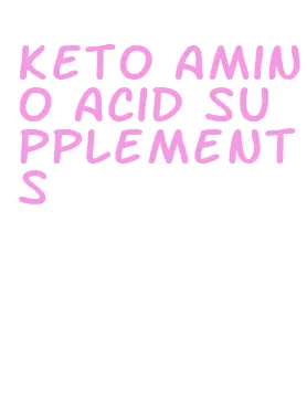 keto amino acid supplements