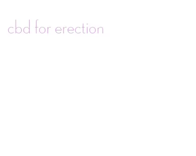 cbd for erection