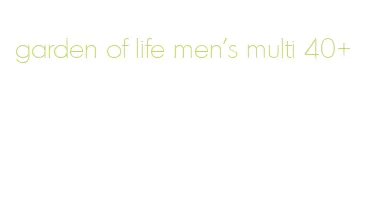 garden of life men's multi 40+