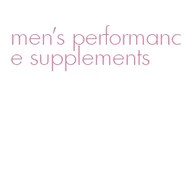 men's performance supplements