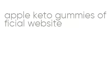 apple keto gummies official website