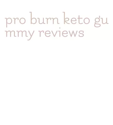 pro burn keto gummy reviews
