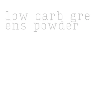 low carb greens powder