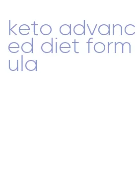 keto advanced diet formula