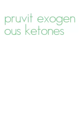 pruvit exogenous ketones