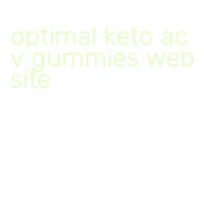 optimal keto acv gummies website