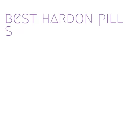 best hardon pills