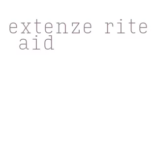 extenze rite aid