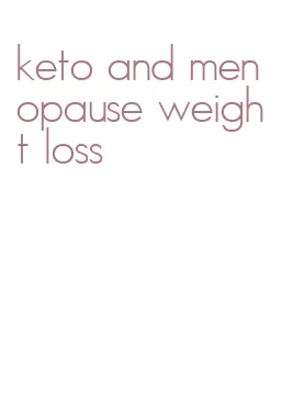 keto and menopause weight loss