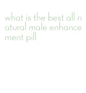 what is the best all natural male enhancement pill