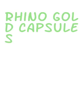 rhino gold capsules