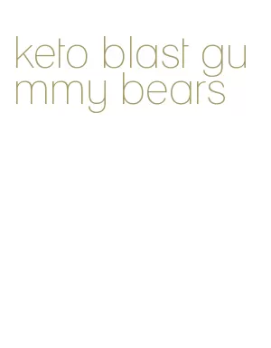 keto blast gummy bears
