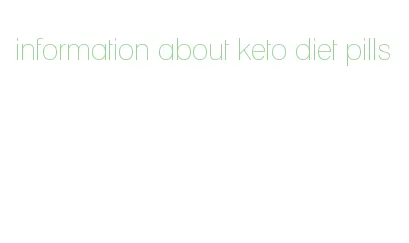information about keto diet pills