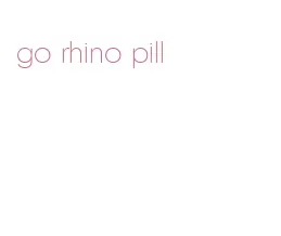 go rhino pill