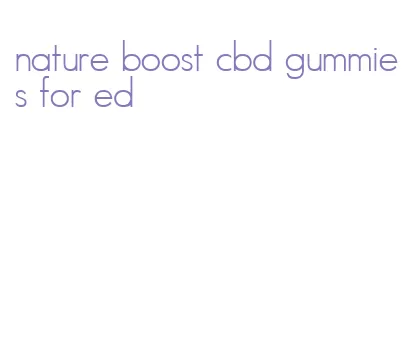 nature boost cbd gummies for ed