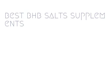 best bhb salts supplements