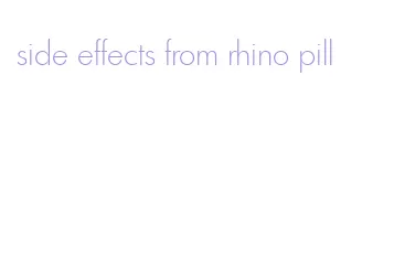 side effects from rhino pill