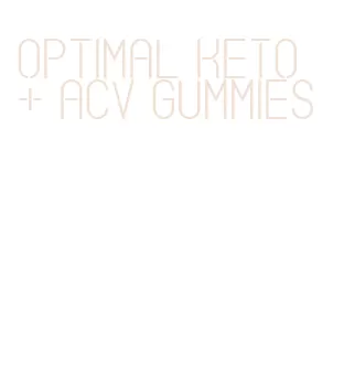 optimal keto + acv gummies