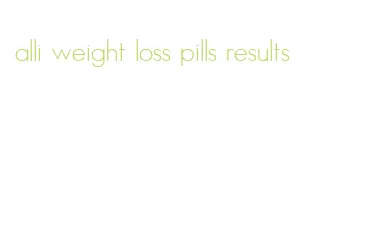 alli weight loss pills results