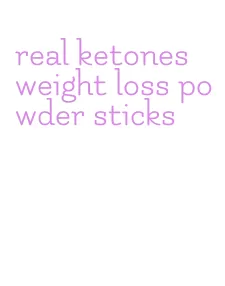 real ketones weight loss powder sticks