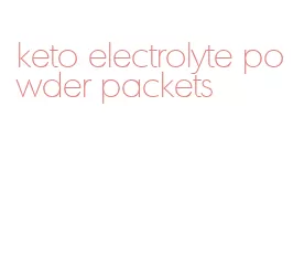 keto electrolyte powder packets