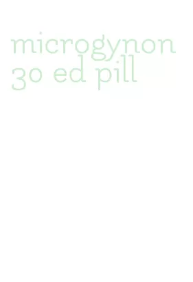 microgynon 30 ed pill