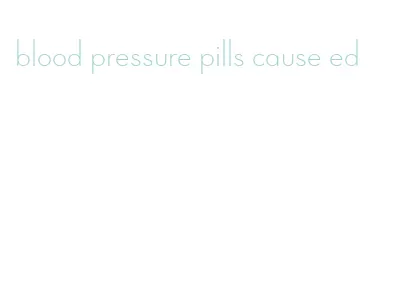 blood pressure pills cause ed