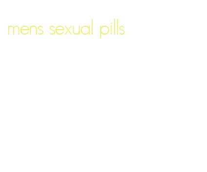 mens sexual pills