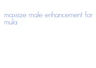 maxsize male enhancement formula