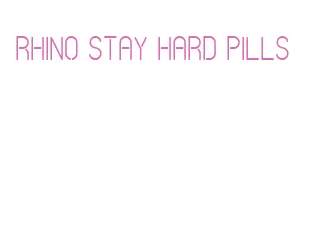 rhino stay hard pills