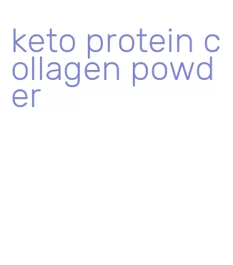 keto protein collagen powder