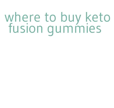 where to buy keto fusion gummies