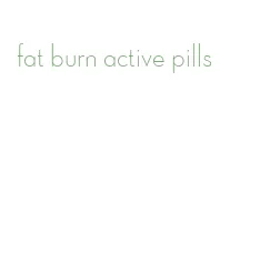 fat burn active pills