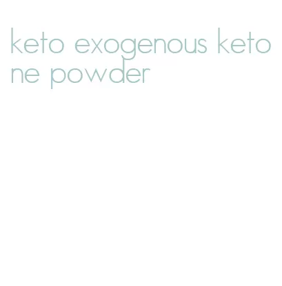 keto exogenous ketone powder