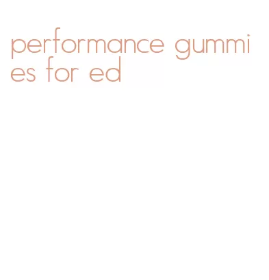 performance gummies for ed